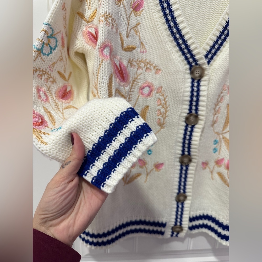 Anthropology | Aratta Silent Journey Embroidered Cardigan - Picture 3 of 9